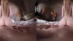 In dark room vr, she earns freedom by sucking and fucking hard