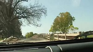 Cutie Exposes Pussy In Nature For Rough Fucking