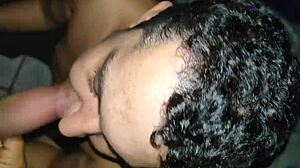 guy gets leite na boca