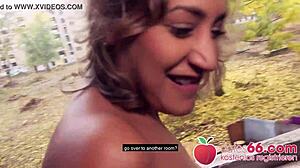 Big-Titted MILF Danka Diamond Banged in Public with Hot Load in Cute Mouth