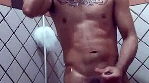 Fabrizio Aguiar Enjoying A Relaxing Shower Time