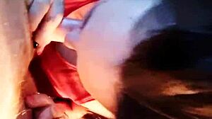 Slut sucks and gets fucked doggystyle with cock licking and ass pounding