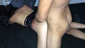 Sexy Latina Model Masturbates on Bed for Boyfriend