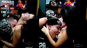 Ruan and everton suck natasha steffens nipples so good she moans with horniness podcast pupum in the shack full sheer red