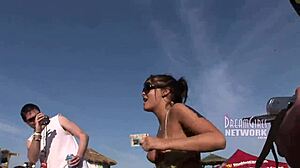 spring break got wild with whip cream and tit licking contests