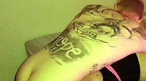 petite 18+ amateur with shaved pussy gets creampie after blowjob and greek kiss