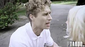 alexis fawx and arya fae with perfect stepson in wild group action. can't get enough of petite teen 18+ doggy!