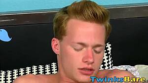 Twink Alex Jordan Explodes Jizz After Intense Bareback Fuck with Monster Cock