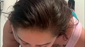 Hotwife Submissive Moans During Anal Face Fucking, Humiliated With Cum On Face