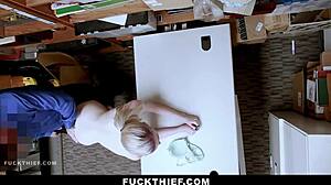 Teen doesnt want any criminal record of her - fuckthief police big cock punished blowjob garage shop doggystyle bent over teen 18+ small 18+ tits