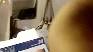 this husband and wife are making love in their amateur video