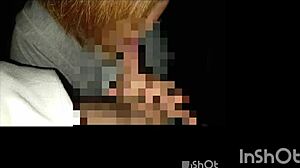 Amateur japanese couple enjoys outdoor blowjob and handjob session