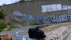 Young Blonde Babe Enjoys Outdoor Adventures on Spanish Public Beach