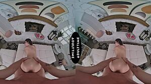 All-natural Chanel Camryn quivers from Kyle Mason's huge dick in sloppy blowjob and riding