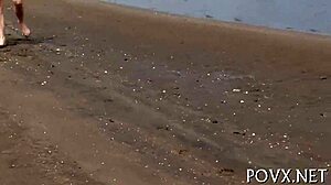 naked gal enjoys being drilled hard in pov