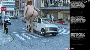 big apple small 18+ gesture in 3d cartoon sex