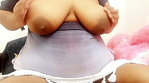 Latina College Girl Feels Excited In Campus Life.