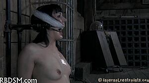 playgirl in latex dress gets punished in the garage 😈