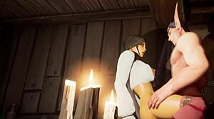 I love bath time deepthroating in warcraft parody