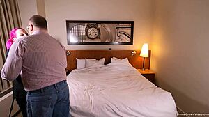 Lady Lazerus Pegs Chubby Guy With Huge Toy