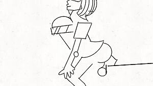 Artistic cartoon characters engage in smashing action