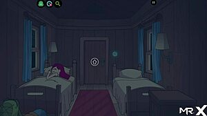 Camppinewood hentai babe craves pussy while training hard