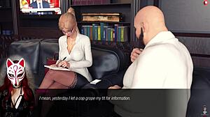 john ep 17 - news reporter wears stockings in outdoor setting