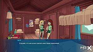 Camppinewood hentai babe craves pussy while training hard