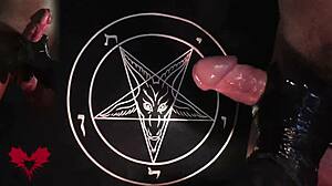 Intense Handjob In Latex Gloves Close-Up