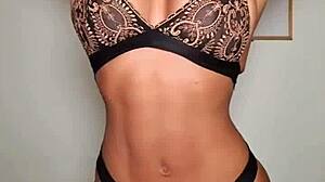 big ass and big tits trying lingerie and posing briana banderas