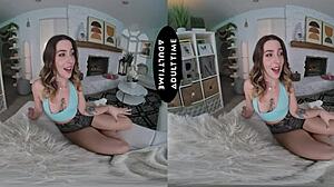 All-natural Chanel Camryn quivers from Kyle Mason's huge dick in sloppy blowjob and riding