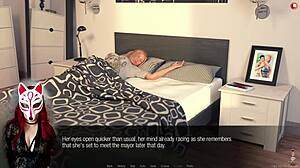 john ep 17 - news reporter wears stockings in outdoor setting