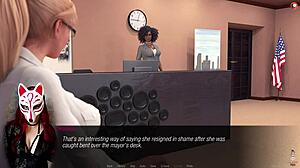 john ep 17 - news reporter wears stockings in outdoor setting