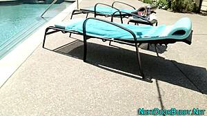 Muscular Gay Athlete Receives Facial Cumshot Outdoors