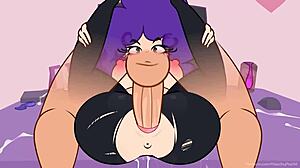 a hentai video unfolds in anime style