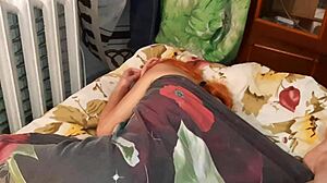 Loud orgasms from hairy pussies wake our dorm roommate in homemade masturbation session