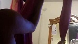 this husband and wife are making love in their amateur video