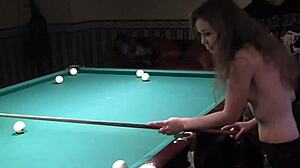 Small tits woman fucks at pool 😏