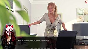 john ep 17 - news reporter wears stockings in outdoor setting