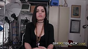 Wow, kinky white chick sucks director's huge cock in full movie!