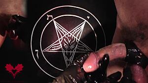 Intense Handjob In Latex Gloves Close-Up