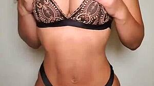 big ass and big tits trying lingerie and posing briana banderas