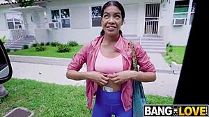 Maya Farrell fucks hard for college help!