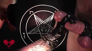 Intense Handjob In Latex Gloves Close-Up