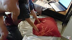 french amateur slut banged hard in leather pants