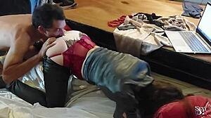 french amateur slut banged hard in leather pants