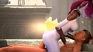 Busty elf dominates and gets rewarded with cock