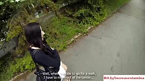 Blonde teen bent over for outdoor fucking