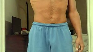 Brunette woman in stockings during work session nine