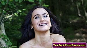 Just watched this UK beauty get a messy facial after a steamy POV blowjob.